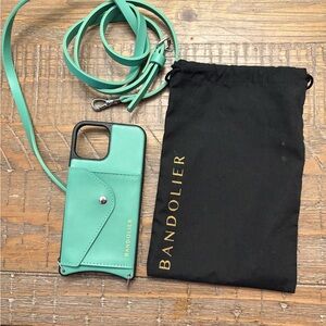 Bandolier Mint Green Phone Case with Strap